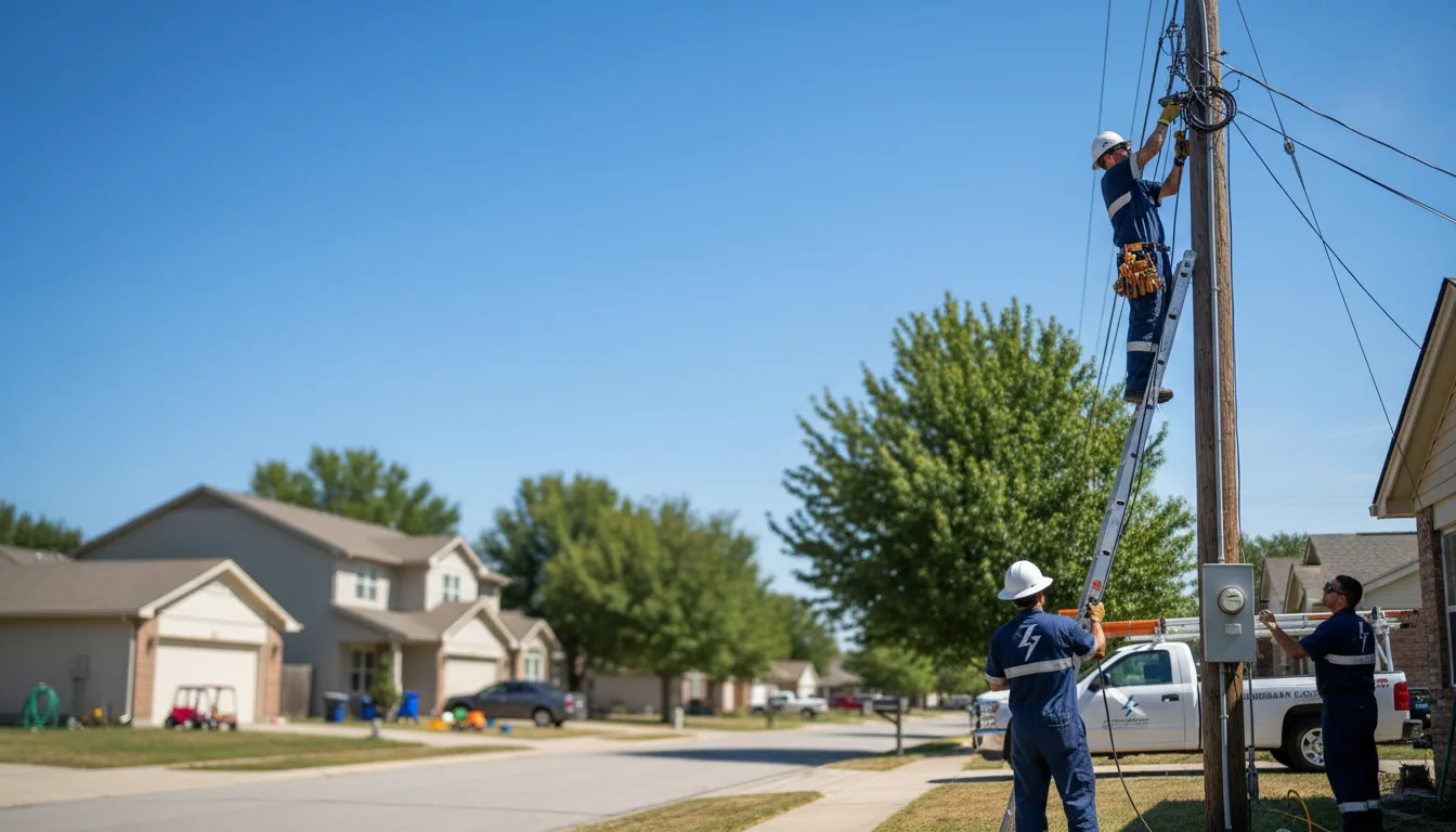Residential electrician providing installation services in Miller City, IL